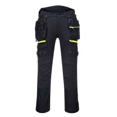 DX4 Workwear DX440 Black Detachable Holster Kneepad Work Trousers
