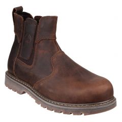 Amblers FS165 Premium Brown Leather Safety Dealers
