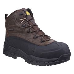 Amblers Orca Hybrid Brown Leather Metal Free Waterproof Safety Boots