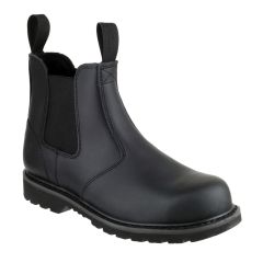 Amblers Steel FS5 Pull-On Black Safety Dealer Boots