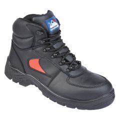 Himalayan 3414 Black Red Leather S1P SRC Unisex Safety Trainer Boots