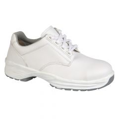 Himalayan 9951 White Hygenic Microfibre Lace Up Unisex Safety Shoes