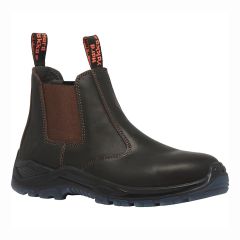 Hard Yakka Banjo Brown Full Grain Leather Mens Safety Dealer Boots