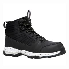 Hard Yakka Neo Side Zip and Lace Black S1P Mens Safety Work Boots