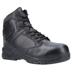 Magnum Strike Force 6 Black Leather Waterproof Metal Free Safety Boots