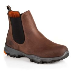 No Risk Nasa Premium Brown Leather S3 Lightweight Safety Dealer Boots