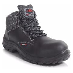 Perf PB110 Black Leather Metal Free S3 SRC Unisex Safety Hiker Boots