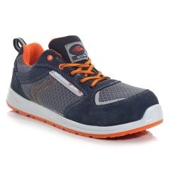 Perf Tiger Navy Orange Metal Free S1P Lightweight Mens Safety Trainers