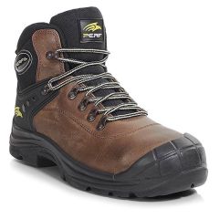 Perf Torsion Brown Leather S3 SRC Lightweight Unisex Safety Hiker Boots