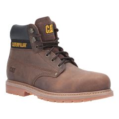 Caterpillar Powerplant Brown leather Welted Mens Safety Work Boots