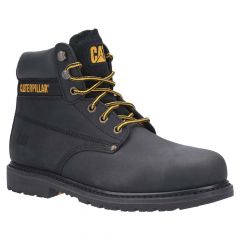 Caterpillar Powerplant S3 Welted Black Leather Mens Safety Boots