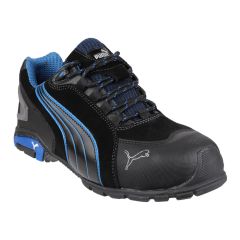 Puma Safety Shoes Rio Low Modern Sporty Black Mens Safety Trainers