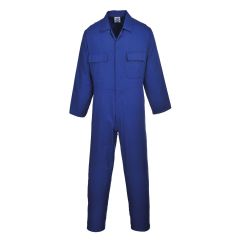 Portwest S999 Royal Blue Concealed Stud Front Polycotton Coverall