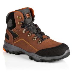 No Risk Saturne Lightweight S3 Brown Leather Mens Safety Boots