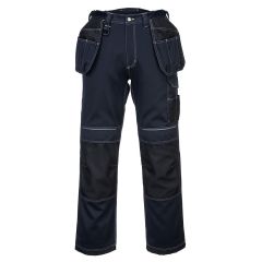 PW3 Workwear Navy Black T602 Holster Pocket Stretch Kneepad Work Trousers