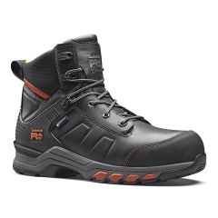 Timberland Pro Hypercharge Black Orange Leather Waterproof Safety Boots