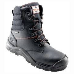 Unbreakable Tornado Waterproof S3 Side Zip Black Leather Safety Boots