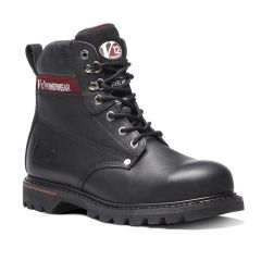 V12 Boulder V1235 Goodyear Welted Black Leather Safety Boots