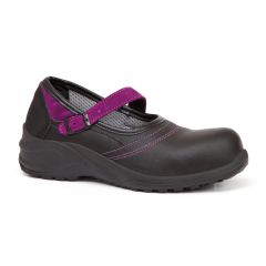 Giasco Violet Microwash ESD Black Ladies Ballerina Safety Court Shoes