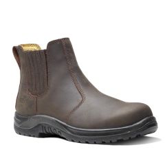 V12 Stallion VR610 Waxy Brown Leather Safety Dealer Boots